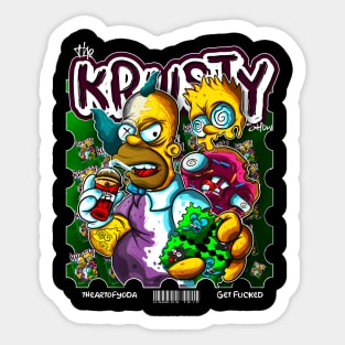 The Krusty Acid Sticker